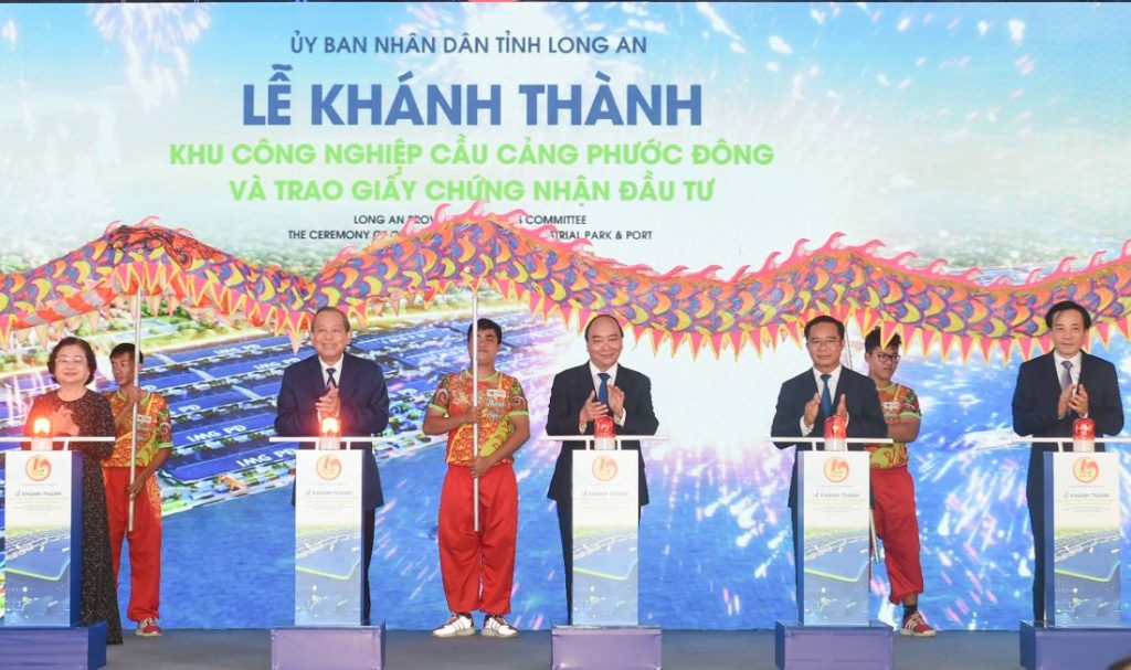 Long An: Khánh thành khu công nghiệp 130ha ở Cần Đước