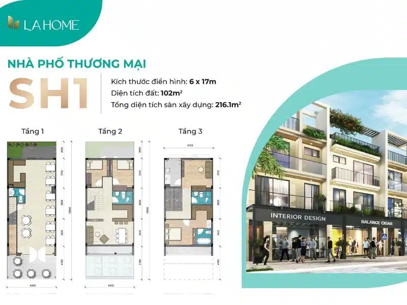 shop house khu đô thị sinh thái la home